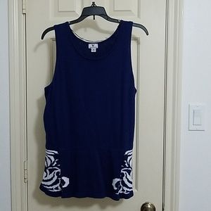 Worthington Navy Blue Sweater Top